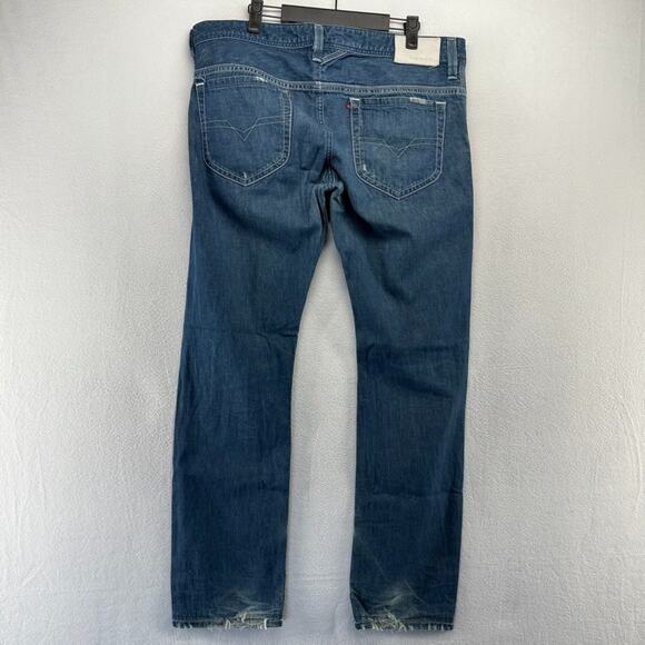 Diesel jeans men's 34 Fits 36x31 Thanaz Slim Skinny Vintage Distressed y2k 2000s - Picture 9 of 16